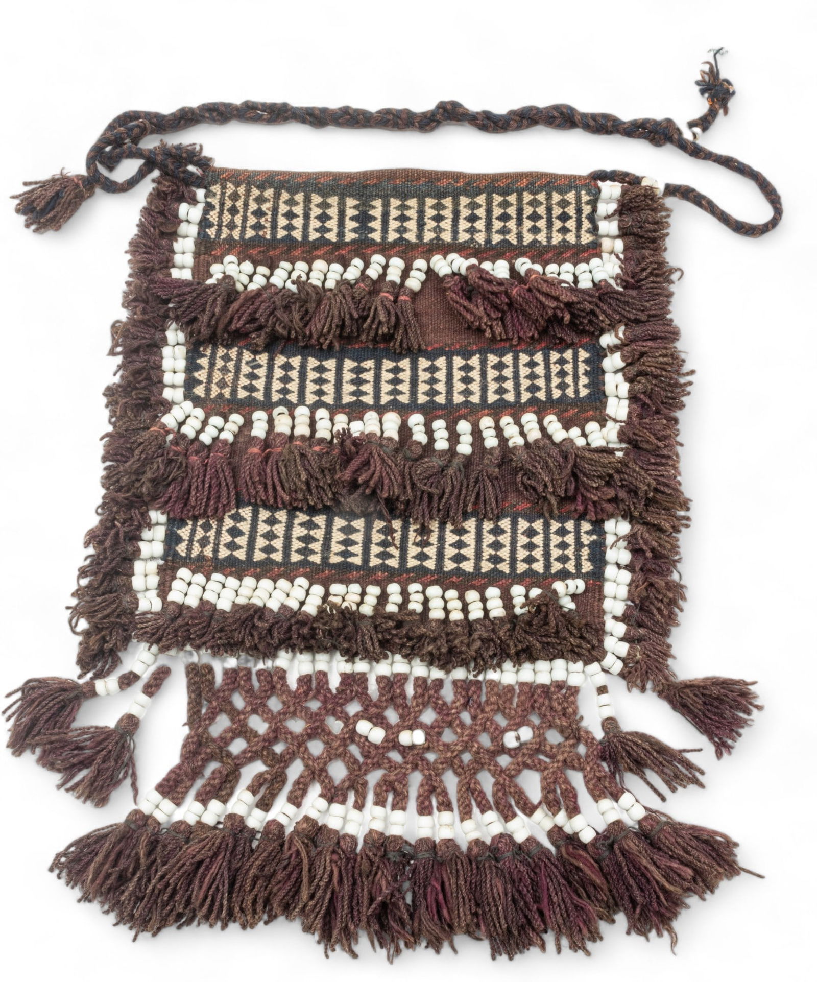 Baluch, Afghanistan Handwoven Wool Bag Mid 20th C., H 22" W 17" (1 of 5)