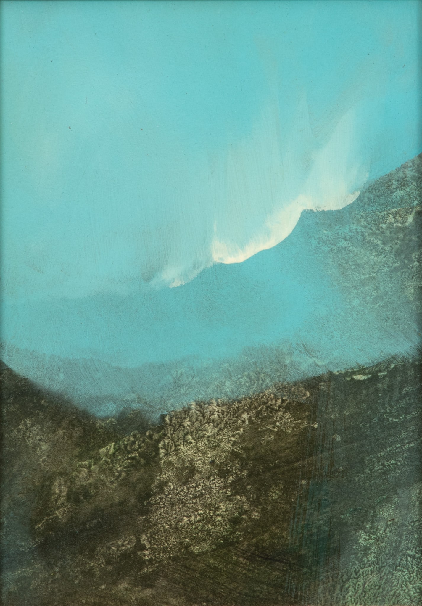 Richard Kozlow (American, 1926-2008) Acrylic on Masonite, "Mountainscape", H 7" W 5" (1 of 3)