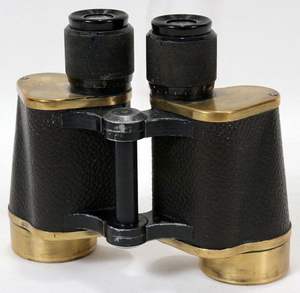 110209 CARL ZEISS WW2 ERA BINOCULARS, ENGRAVED , C1940