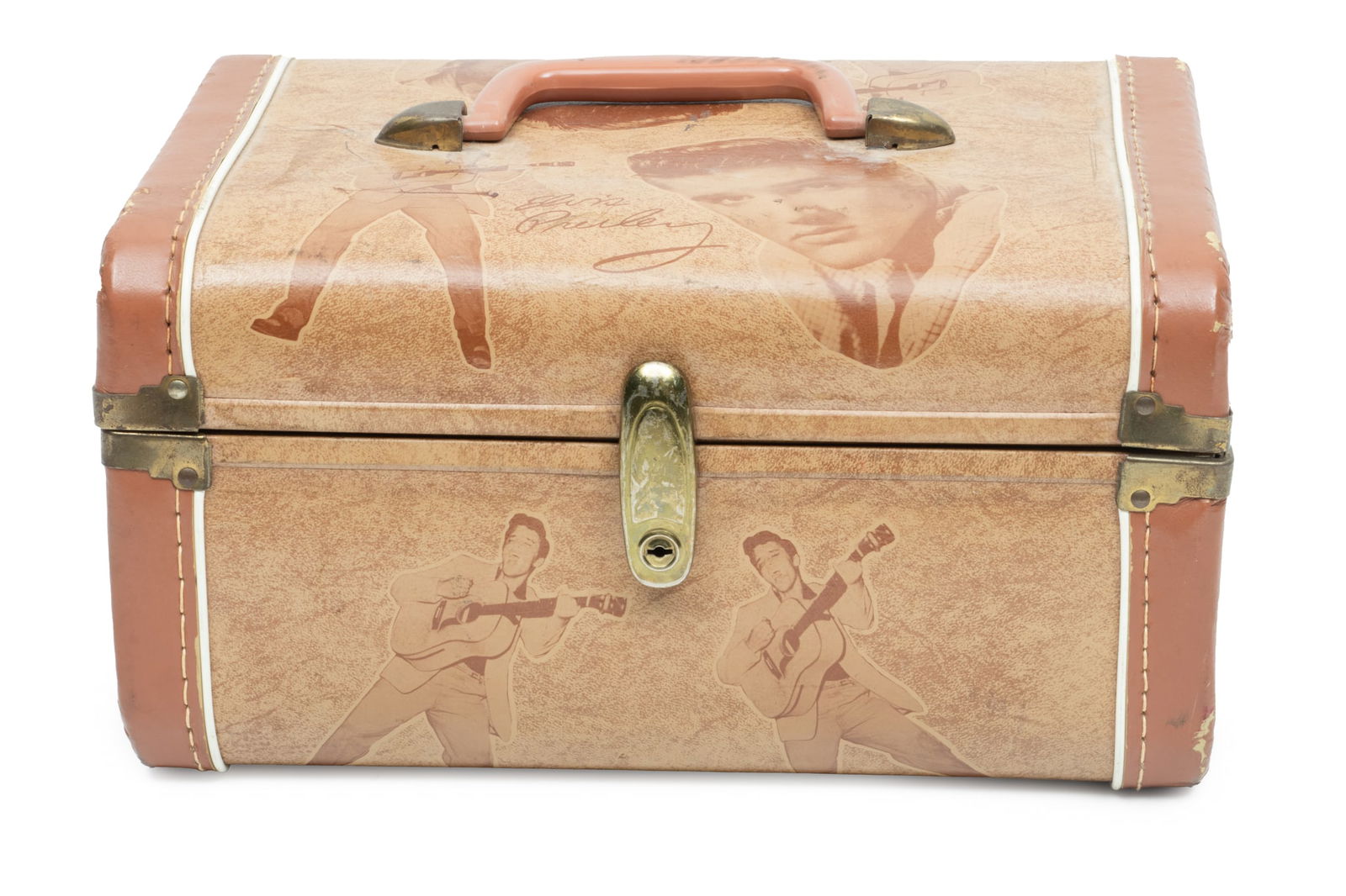 Elvis Presley Train Case, Ca. 1956, H 6" L 12.5" Depth 9" (1 of 5)