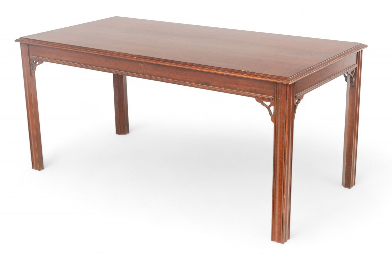 Chinese Modern Mahogany Table, 20th C., H 31" L 56" Depth 33" (1 of 6)