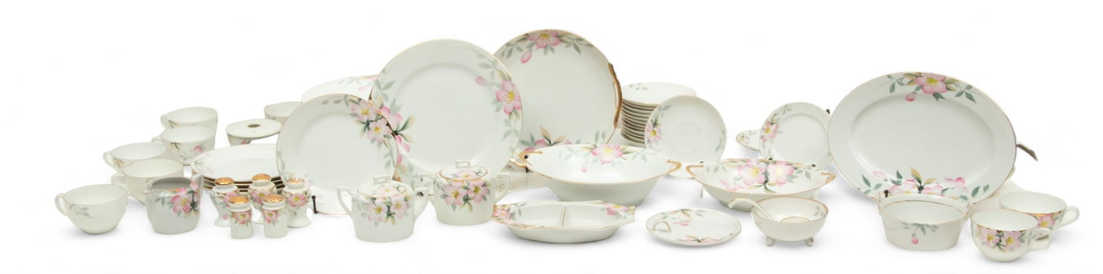 Noritake "Azalea" Dinnerware Ca. 1940, 55 pcs (1 of 13)