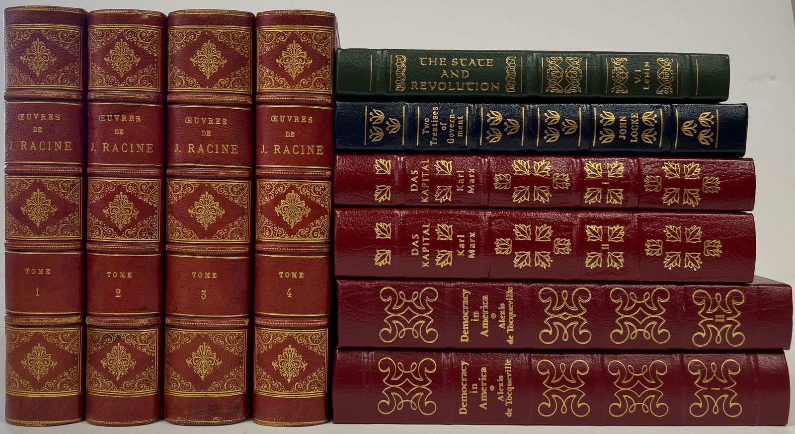 Leather Bound Books, Government History, H 9.75'' 10 pcs (1 of 7)