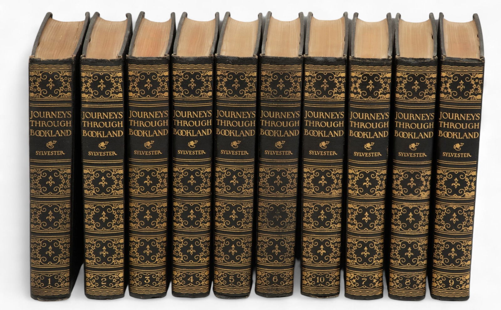 Journeys Through Bookland" 10-volume Set by Charles H. Sylvester, 1922, H 8.75" W 1.5" Depth 6 (1 of 4)