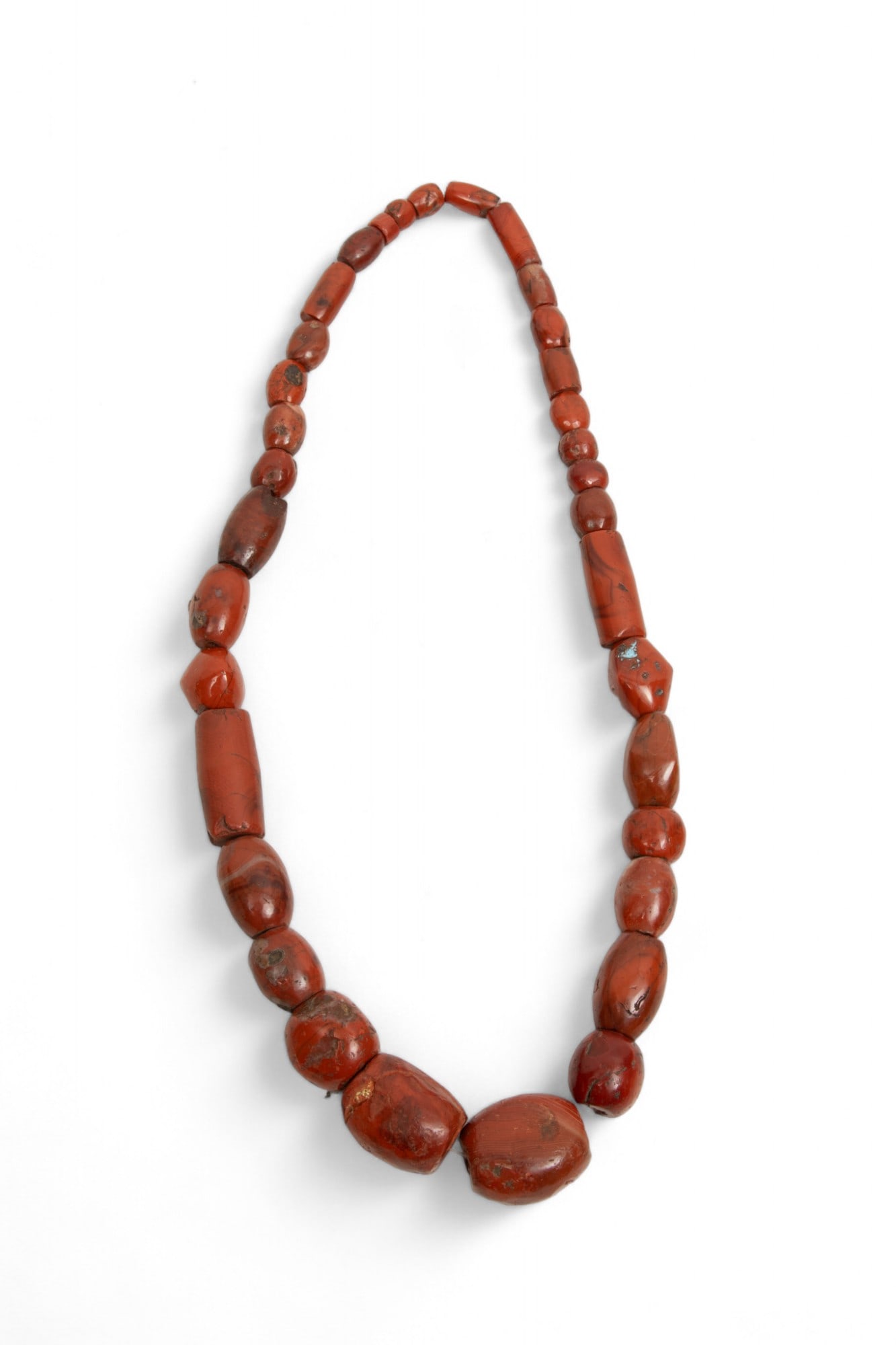African Stone Trade Bead Necklace, L 26" 279g (1 of 3)