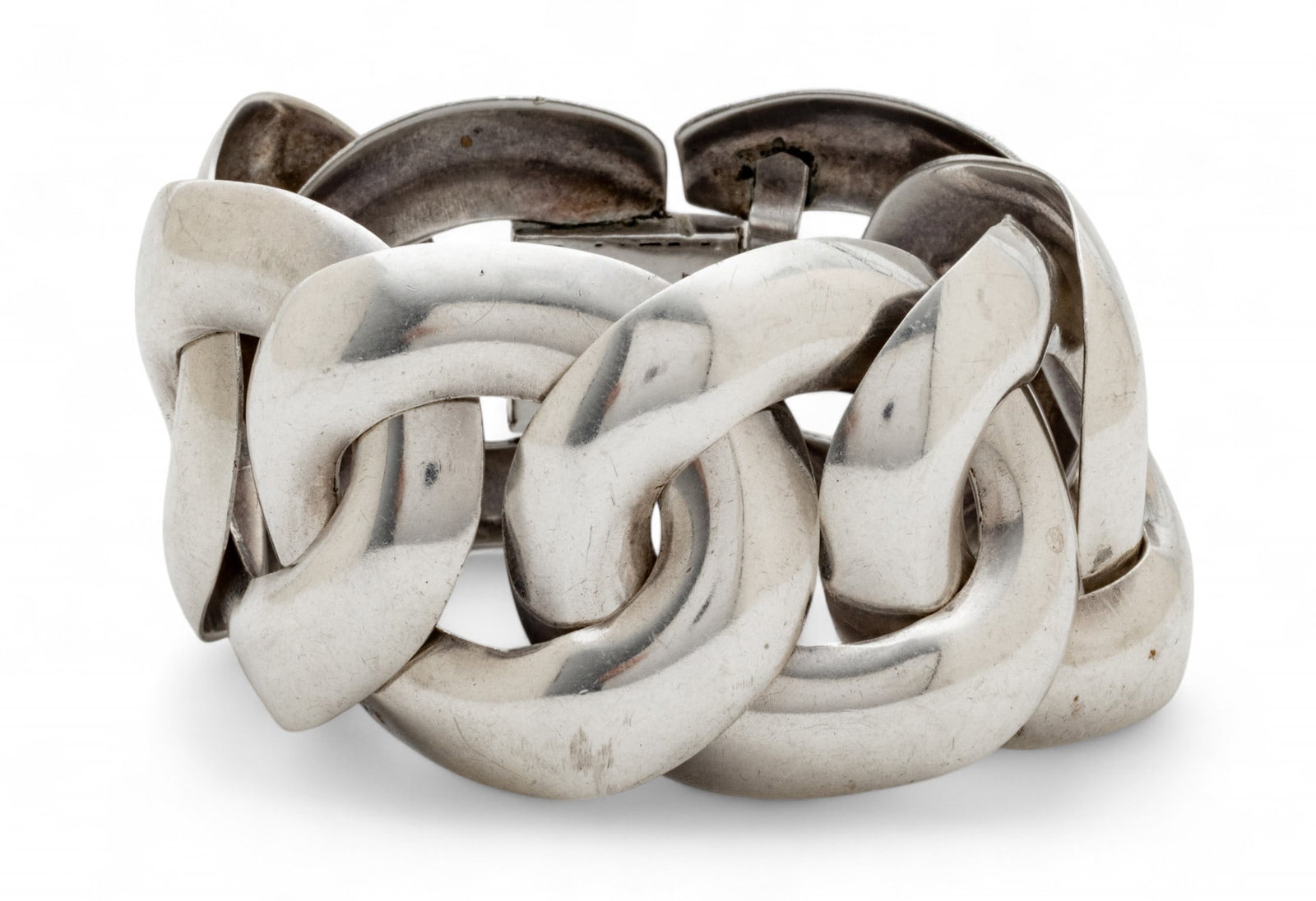 Mexican 925 Silver Ladies Bracelet L 8" 87g (1 of 5)