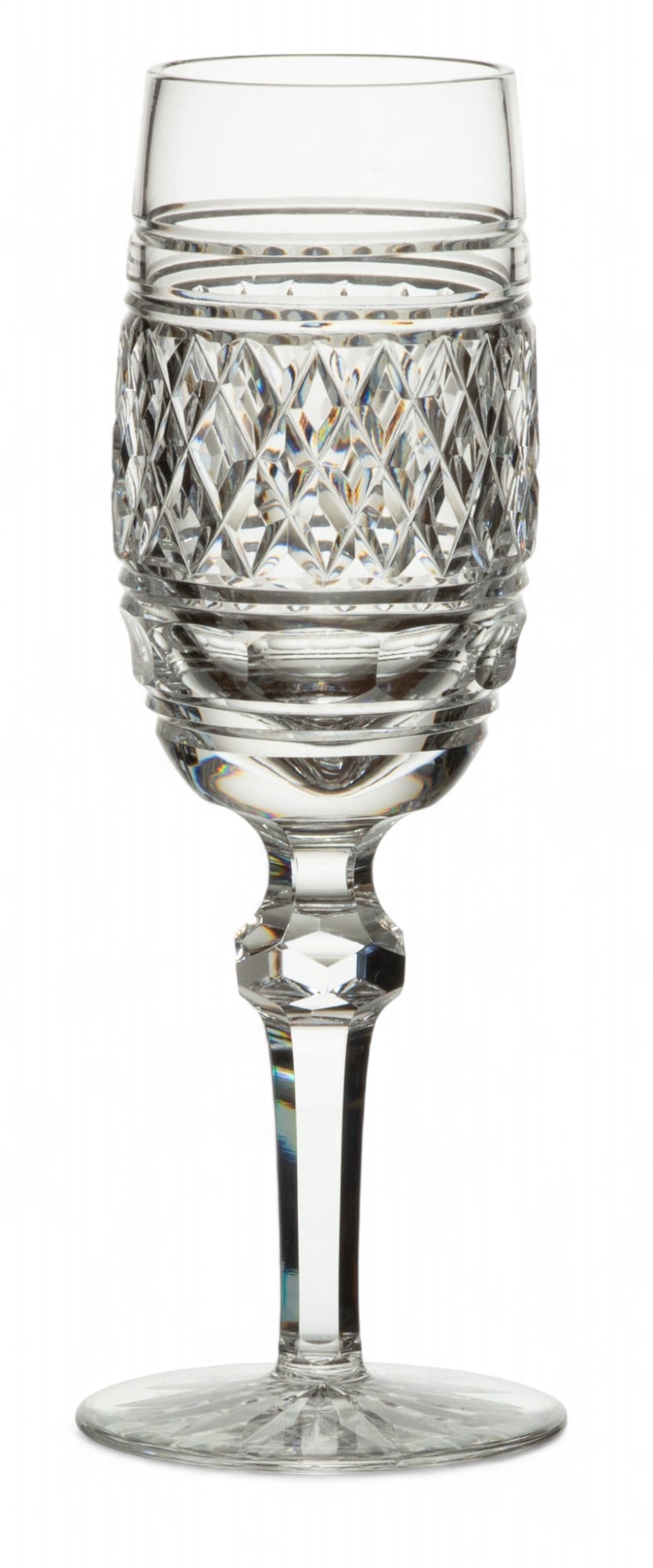 Waterford (Irish) 'Castletown' Crystal Champagne Flutes, H 8" Dia. 3" 13 pcs (1 of 3)