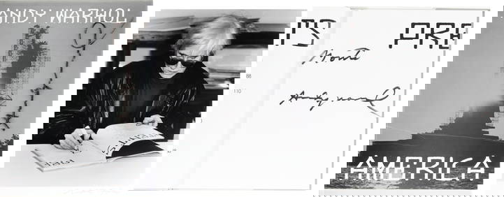 Andy Warhol (American, 1928-1987) Signed Book "America" with Gelatin Silver Print of Book Signing, 2 (1 of 6)