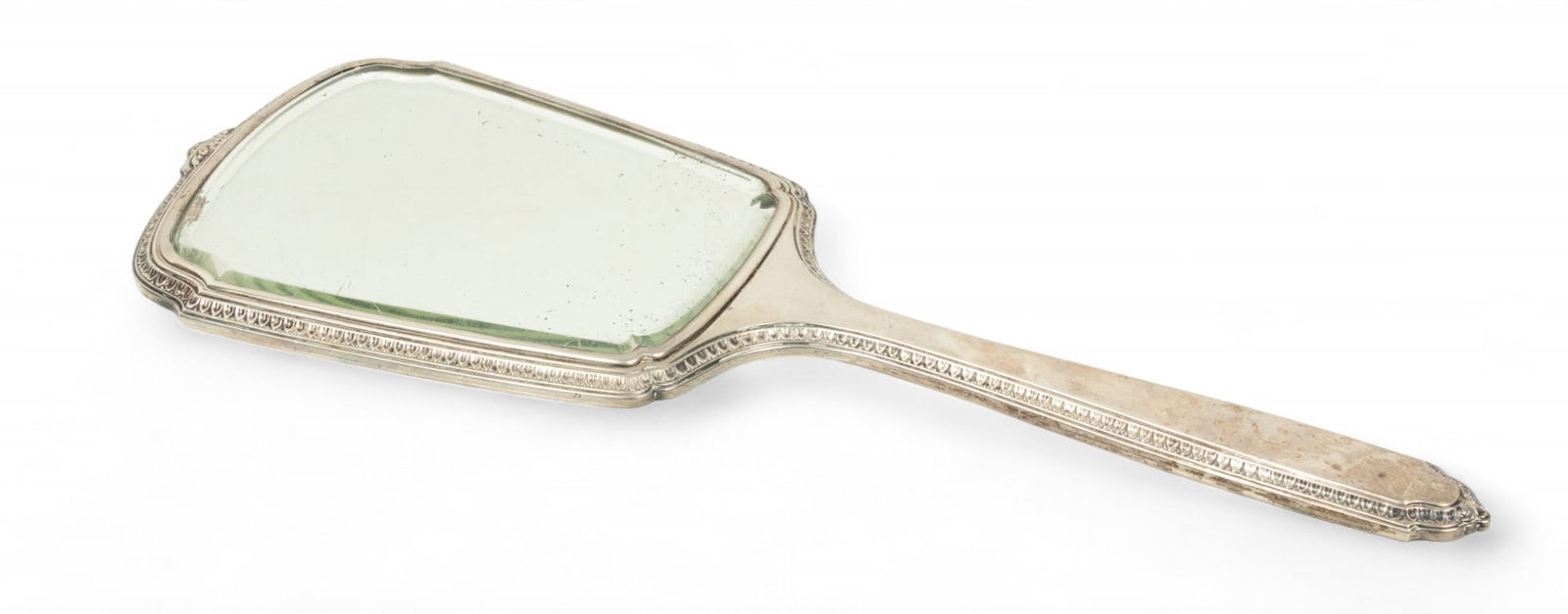 Gorham (American) Sterling Silver Hollowware Hand Mirror, Ca. 1930, W 4.7" L 13" (1 of 3)