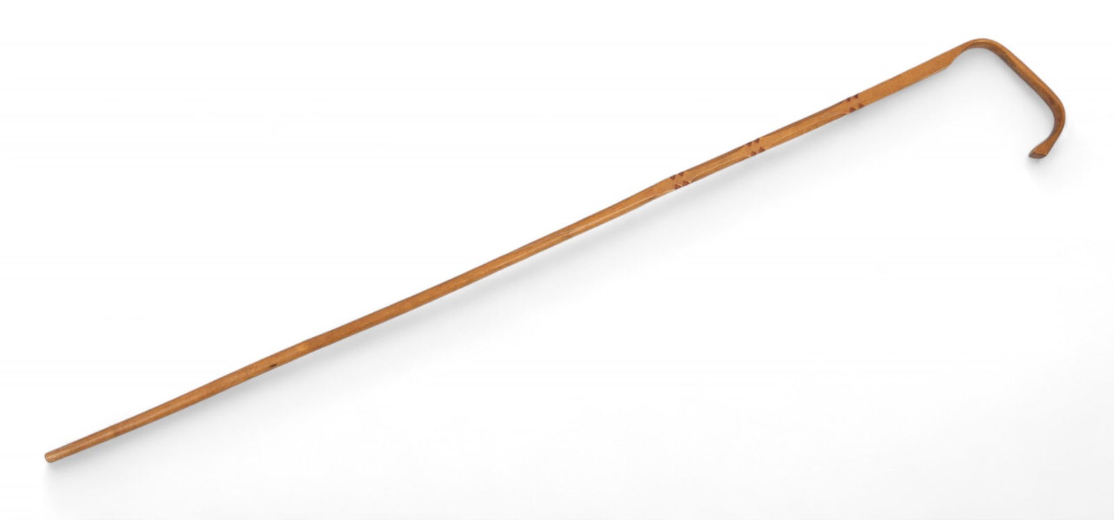 Native American Style Carved Wood Cane, H 38.5" L 5.25" Auction