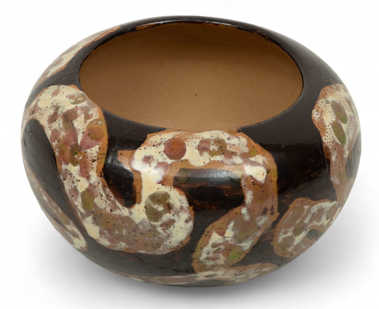 Julia Mattson for North Dakota School of Mines (American) Glazed Ceramic Bowl Ca. 1930, H 4.5" Dia. (1 of 6)