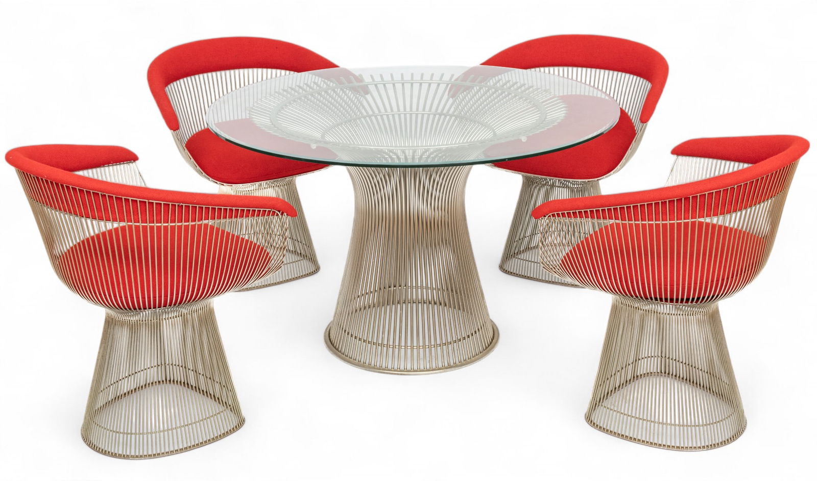 Warren Platner (American, 1919-2006) for Knoll Studios (American) Dining Table And Armchairs, H (1 of 16)