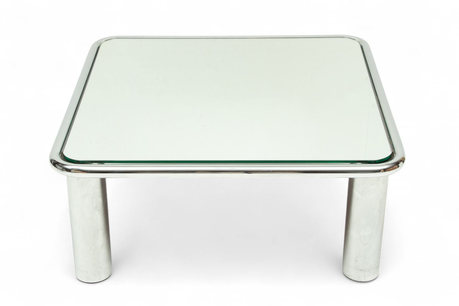 Gianfranco Frattini (Italian, 1926-2004) for Cassina, Chrome And Mirror Glass 'Sesann' Table Coffee (1 of 3)