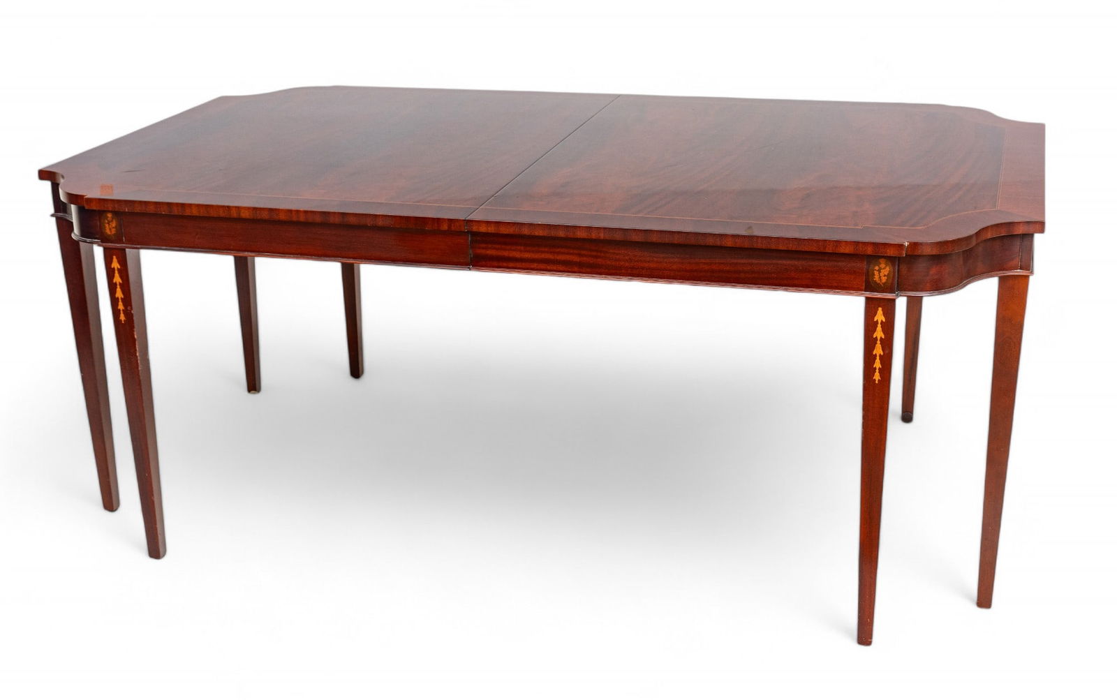 Baker Furniture (Est.1890) Charleston Collection Mahogany Dining Room Table with Leaves & Pad, H 30" (1 of 15)
