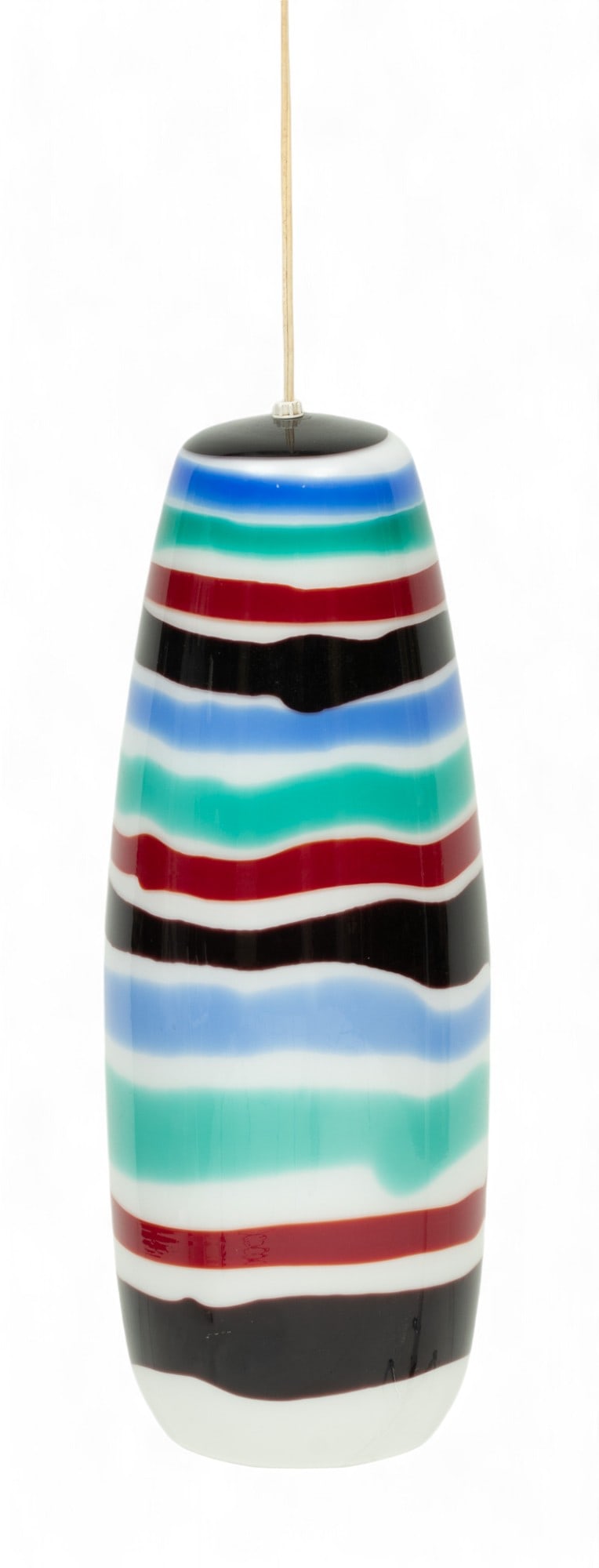 Massimo Vignelli (Italian, 1931-2014) for Venini, Murano Art Glass Pendant Light, H 20" Dia. 7" (1 of 5)