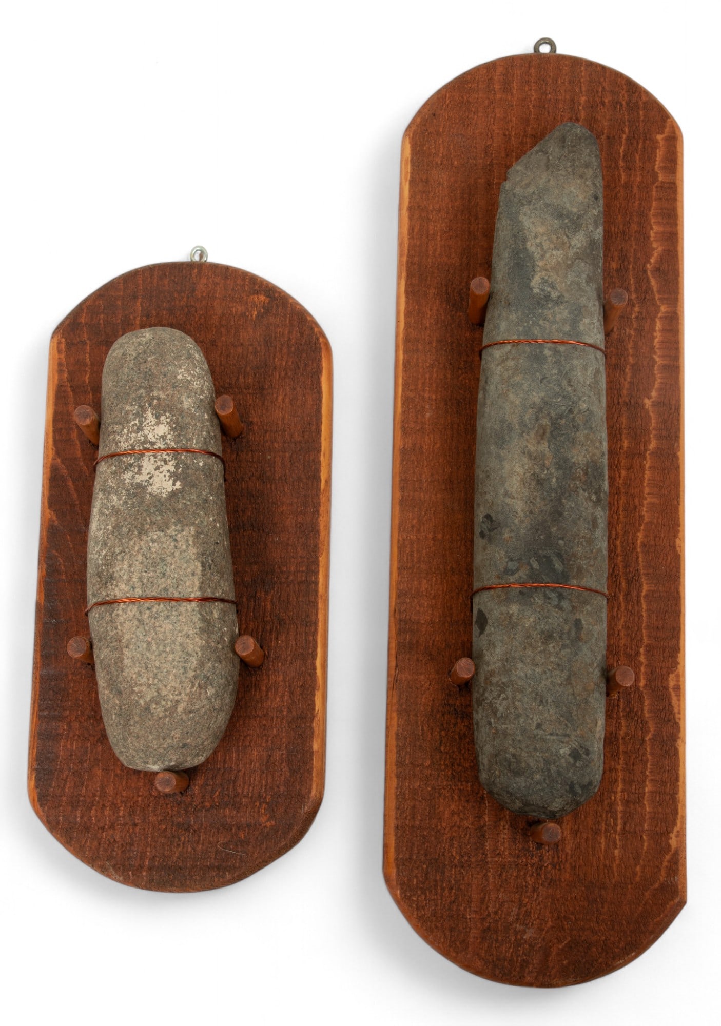 Victor And Donald Patterson American Indian Mounted Pestles L 8"-13", 2 pcs (1 of 4)