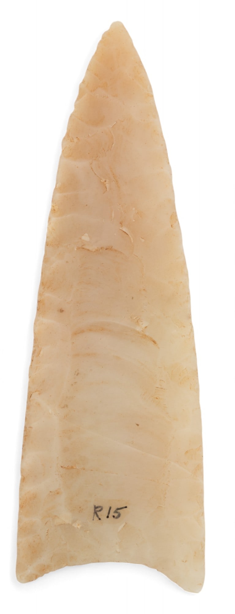 Native American Maud Triangle Projectile Point, W 1.5" L 5" (1 of 3)