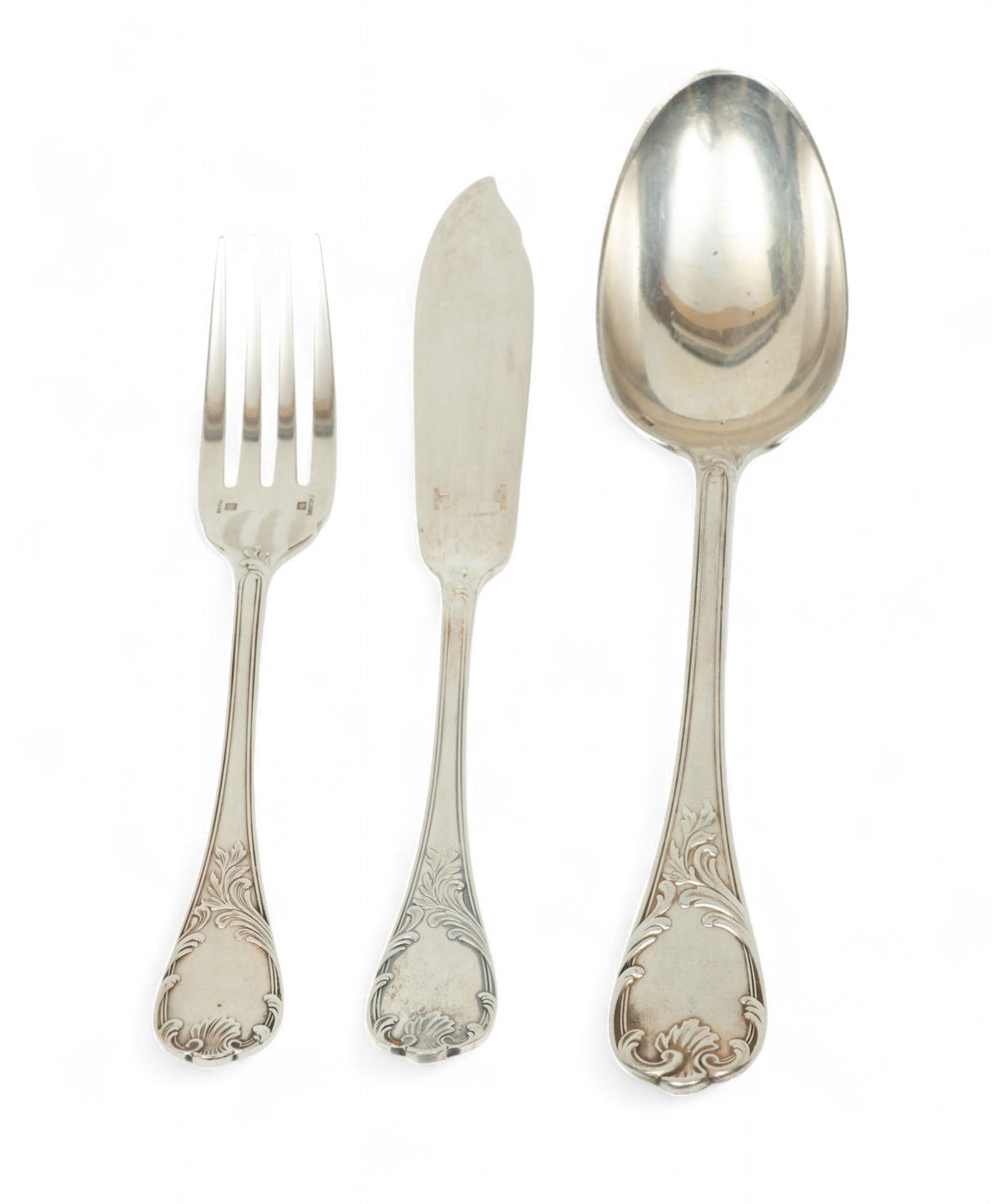 Christofle Silver Plate "Marly" Flatware 26 pcs (1 of 5)