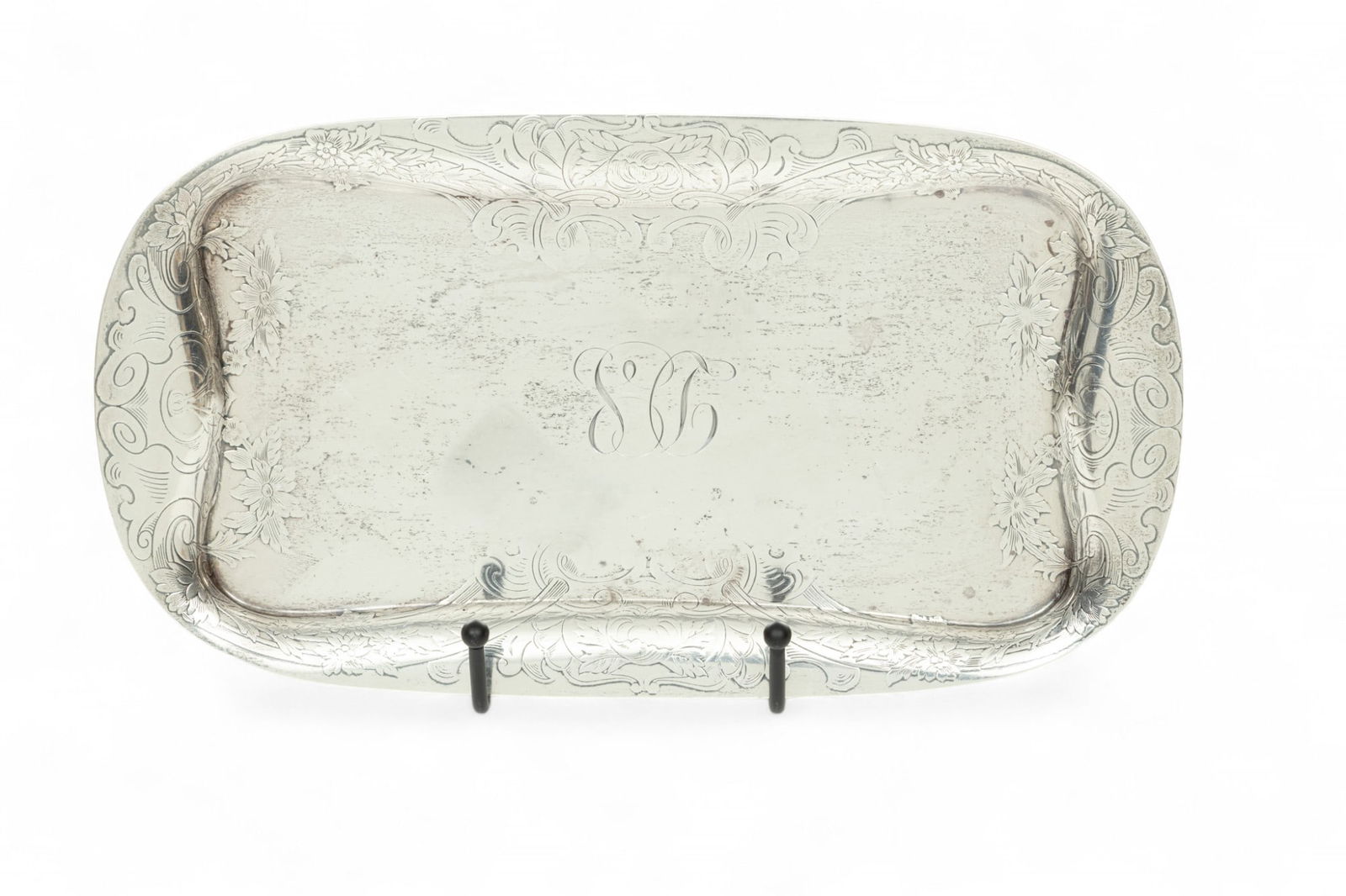 Gorham (American, B. 1831) Sterling Silver Tray Ca. 1930, W 5.7" L 10.5" 7.4t oz (1 of 4)