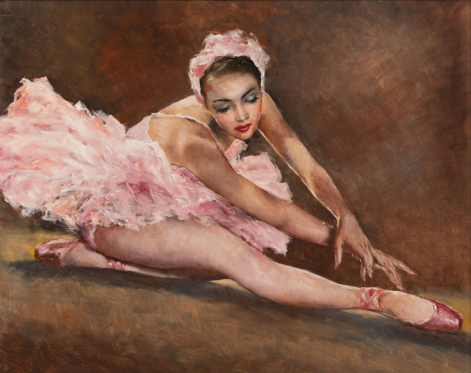 Pal Fried (American/Hungarian, 1893-1976) Oil on Canvas Ca. 1960, "Danceuse", H 24" W 30" (1 of 3)