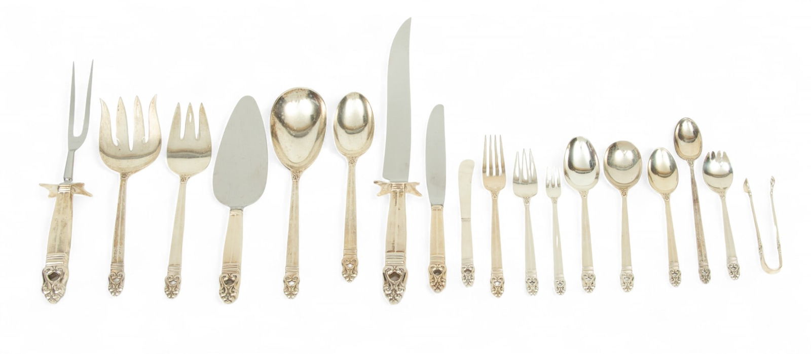 International Silver Company (American) 'Royal Danish' Sterling Silver Flatware, 150 pcs (1 of 6)