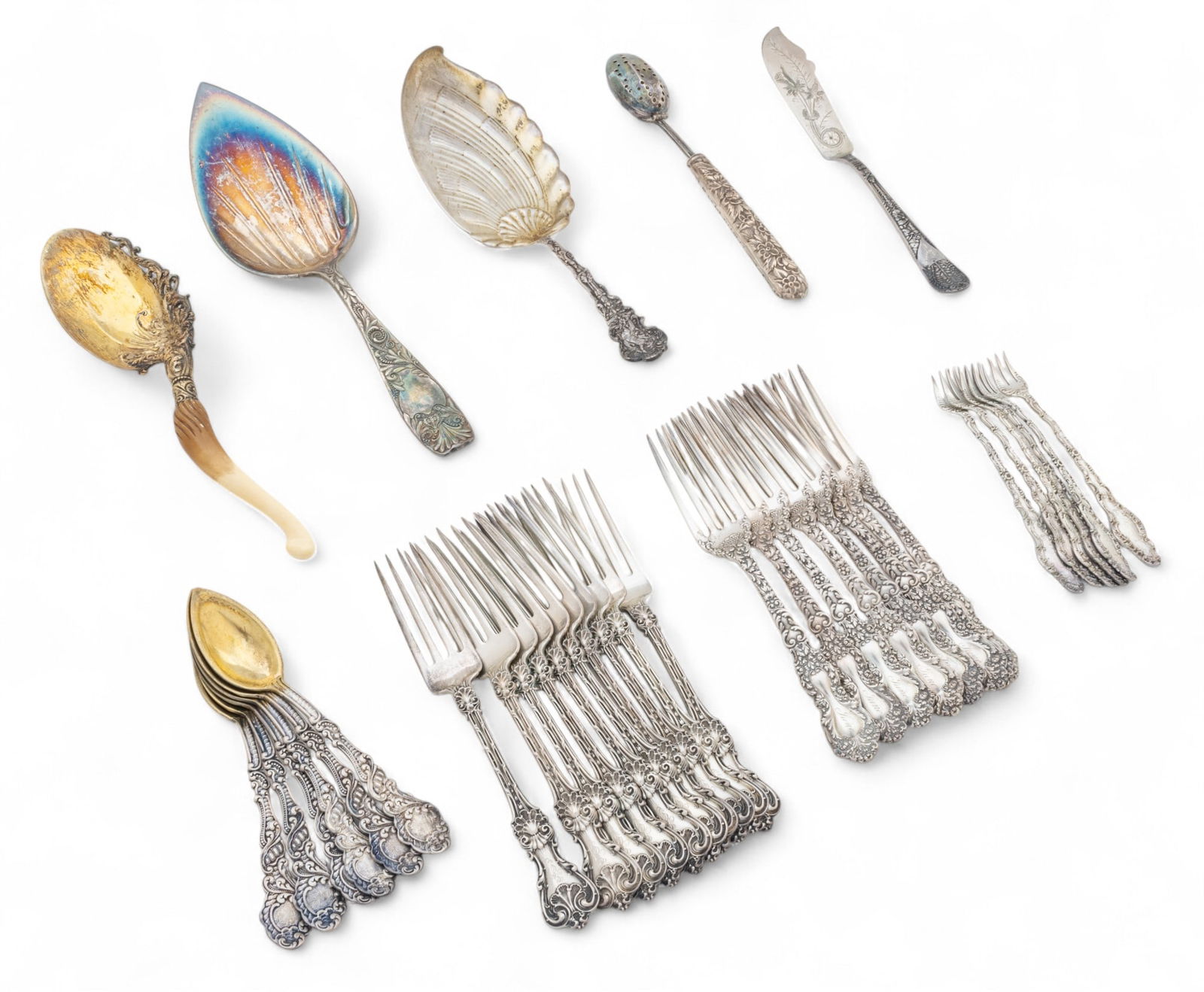 Gorham Manufacturing Company Sterling Silver Flatware And Serving Ware Grouping "Early Patterns", (1 of 6)