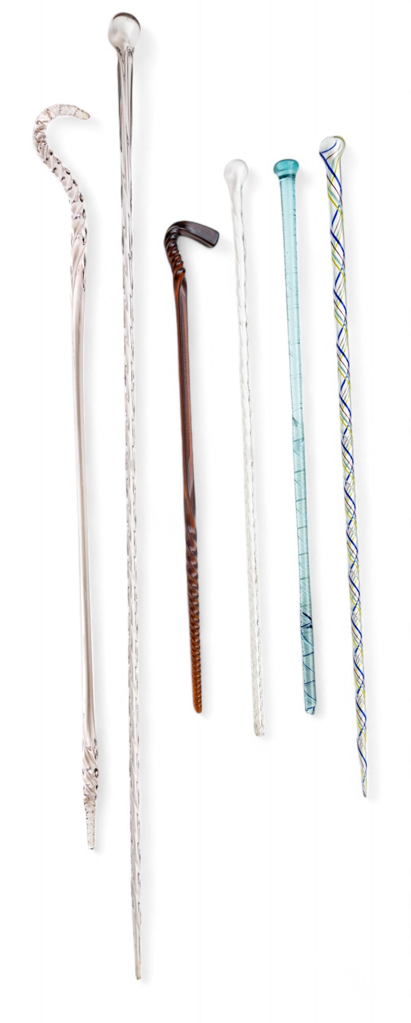 Hand Blown Studio Glass Exhibition Canes, Exhibition 6 pcs (1 of 7)