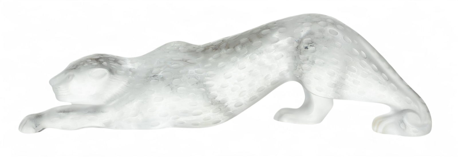 Lalique (French) Frosted Crystal Leopard Figure (1 of 5)