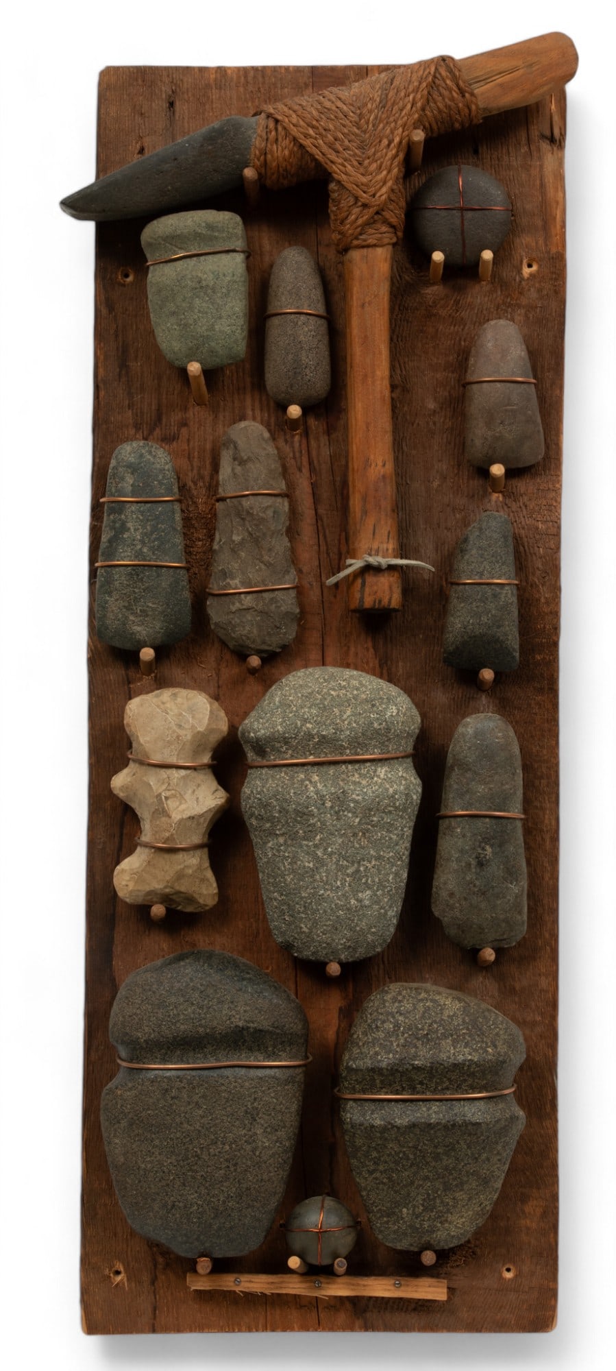 Victor And Donald Patterson North American Indian Large Axe And Celt Collection Mounted on Display (1 of 5)