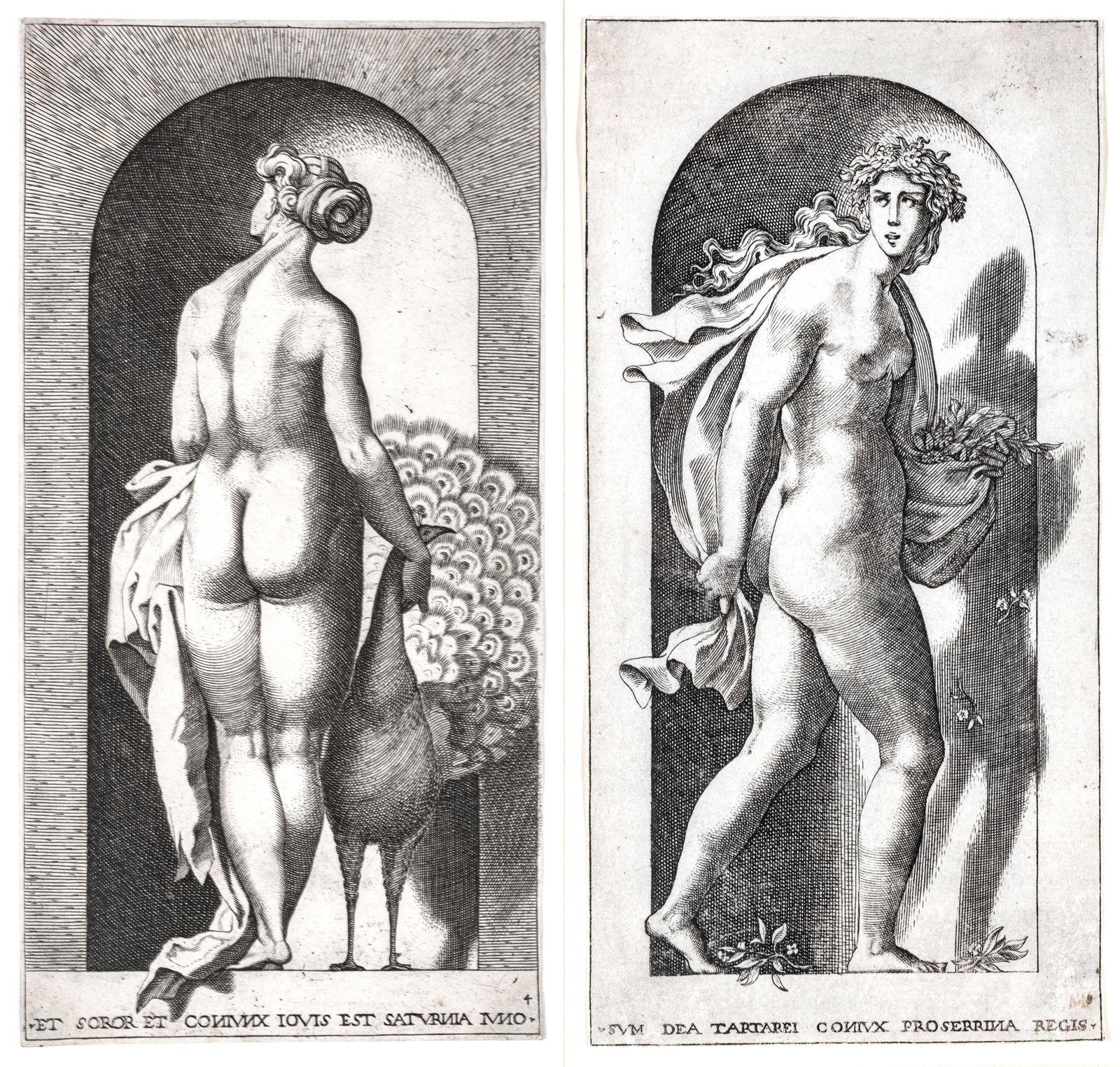 After Giovanni Jacopo Caraglio (Italian, 1500-1570) Engravings on Laid Paper, After Rosso (1 of 10)