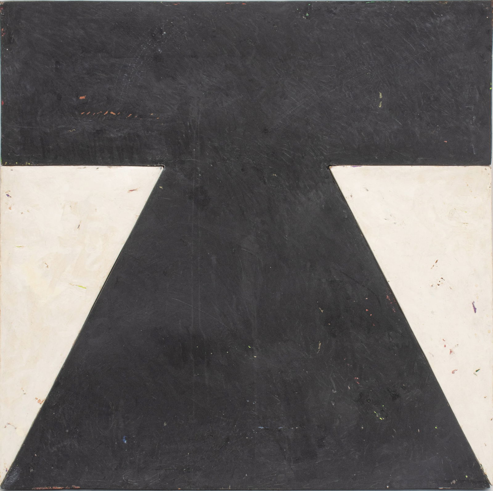 Jay Wholley (American, B. 1942) Oil Stick, Encaustic, Masonite And Paper 1989-90, 'A Mayan in (1 of 6)