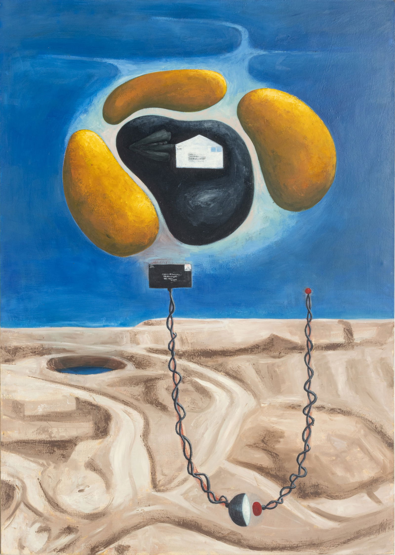 David Humphrey (American, B. 1955) Oil on Canvas 1987, 'Love Letter': David Humphrey (American, B. 1955) Oil on Canvas 1987, 'Love Letter' Signed, titled and dated verso. Provenance: The Artist; David McKee Gallery, New York, New York (paper label affixed verso); Acqui