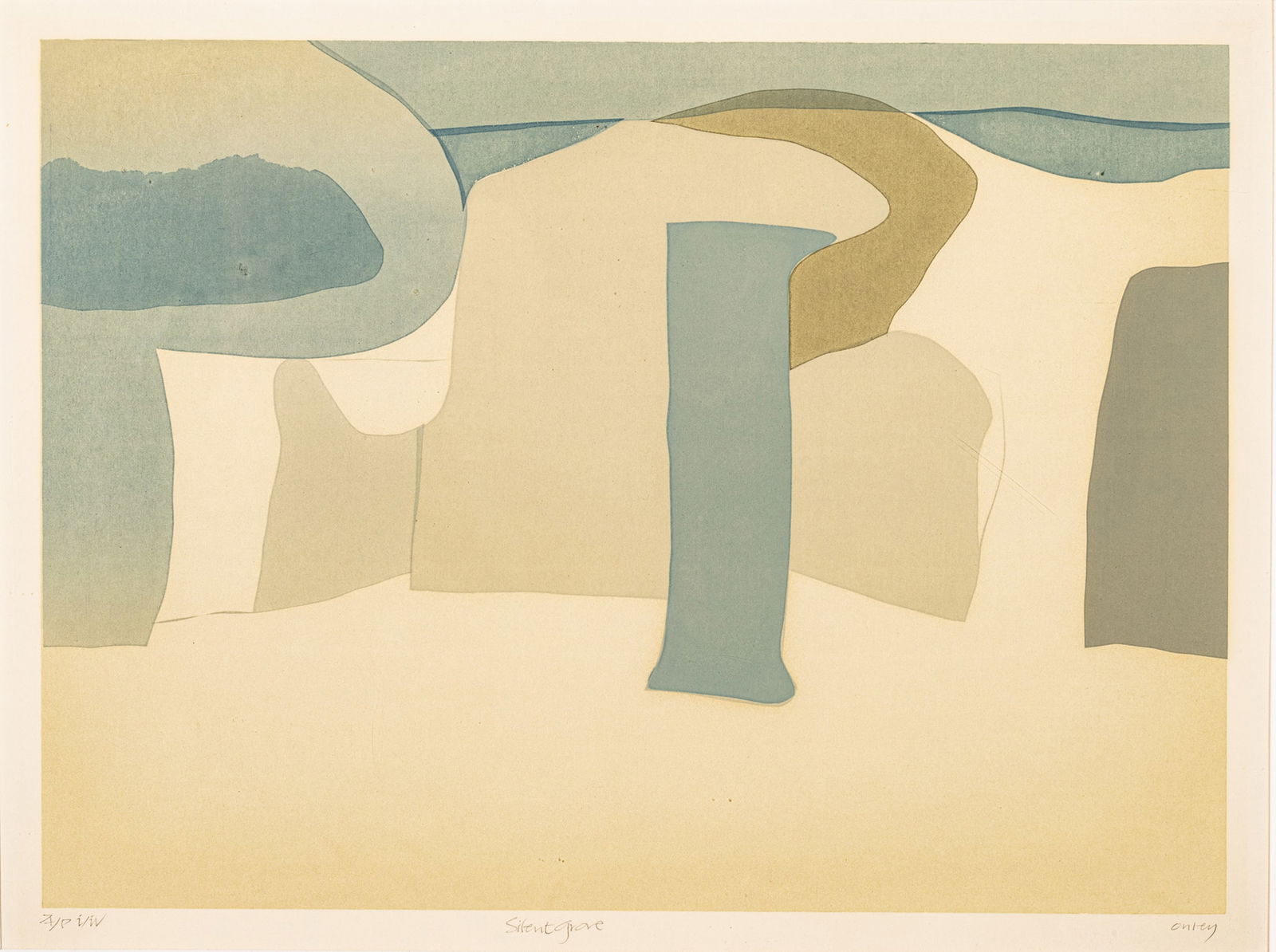 Toni Onley (Canadian, 1928-2004) Serigraph in Colors on Paper, 'Silent Grove' (1 of 8)