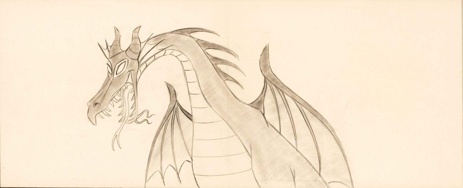 Walt Disney Studios (American) Graphite on Paper 'Maleficent Dragon' (1 of 7)