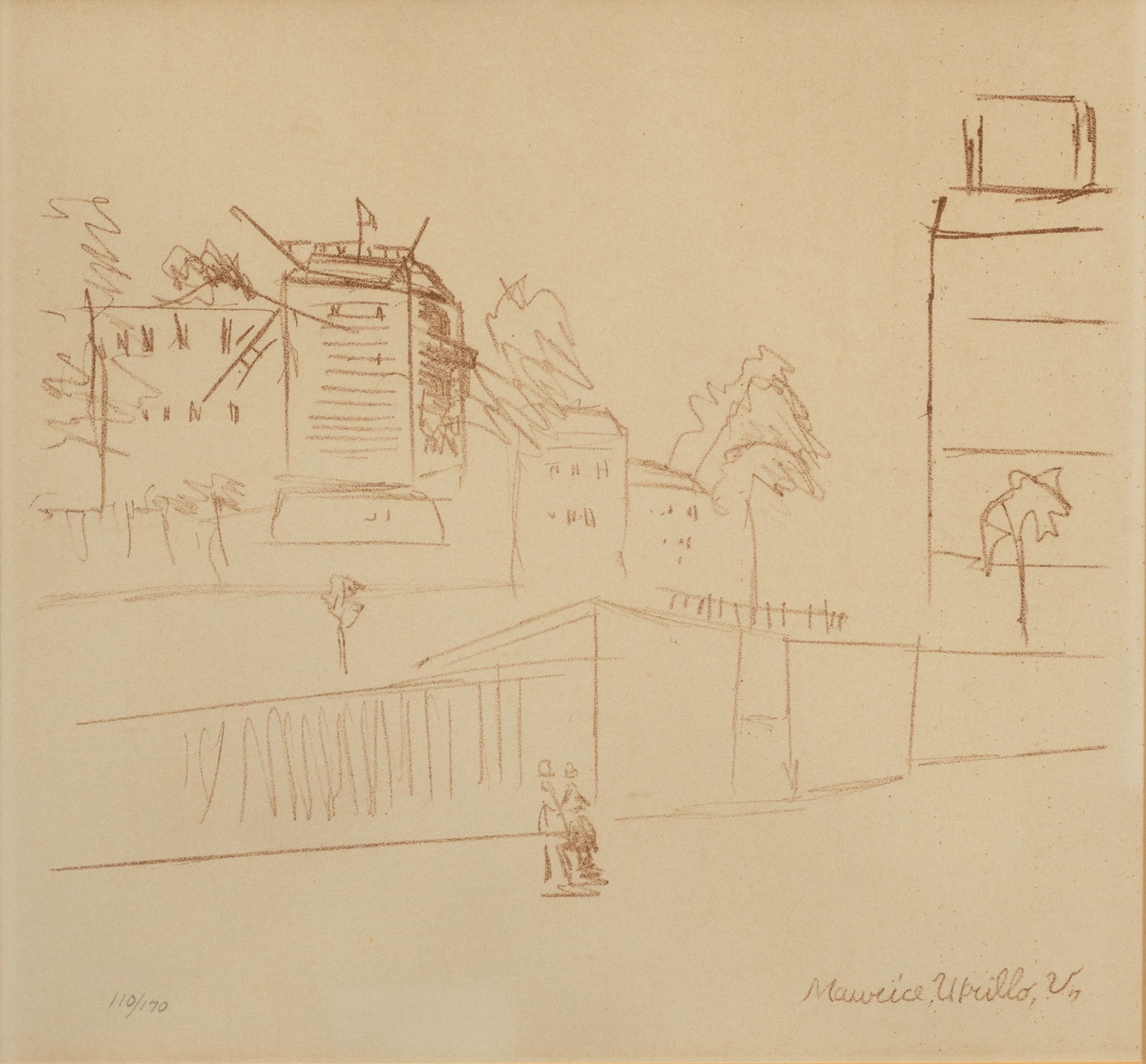 Maurice Utrillo (French, 1883-1955) Lithograph on Wove Paper, 'Moulin De La Galette - Blute Fin' (1 of 4)