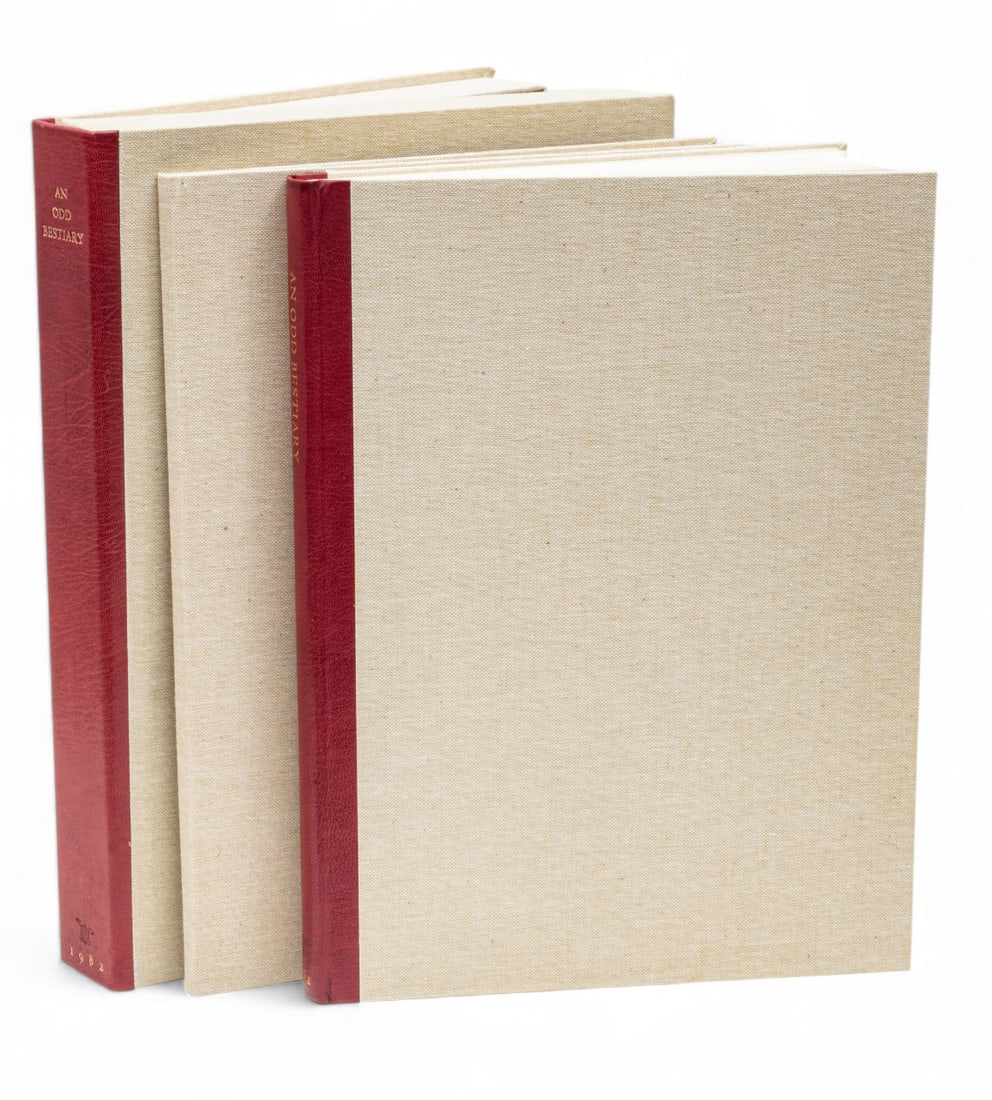 An Odd Bestiary Compiled by Laurie Block And Illustrated by Alan James Robinson, Cheloniidae Press, (1 of 12)