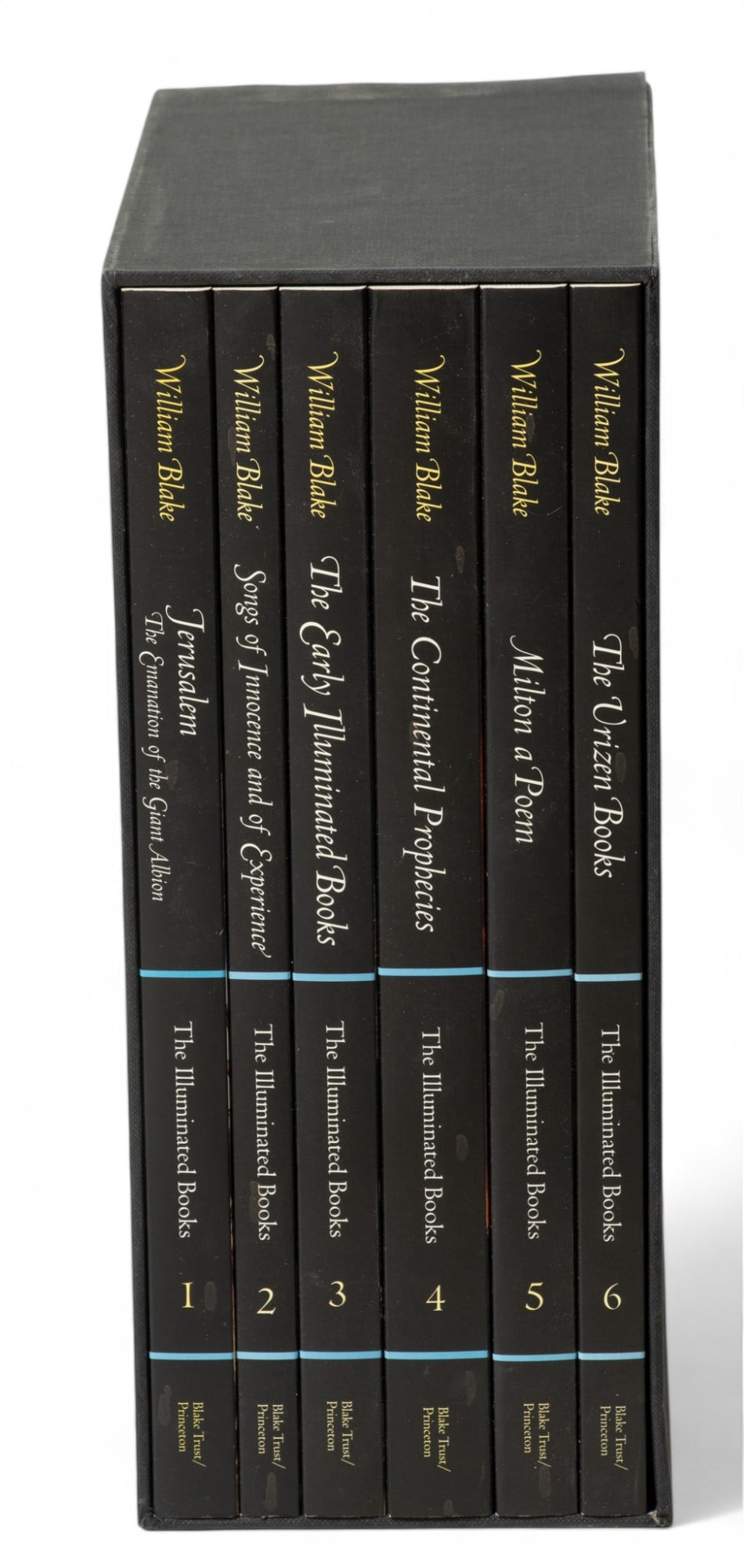William Blake's Illuminated Books, Six Volumes, Princeton University Press, 1998: William Blake's Illuminated Books, Six Volumes, Princeton University Press, 1998 Collected Edition in six paperback volumes. General editor David Bindman. Contained in the original slipcase.&nbs