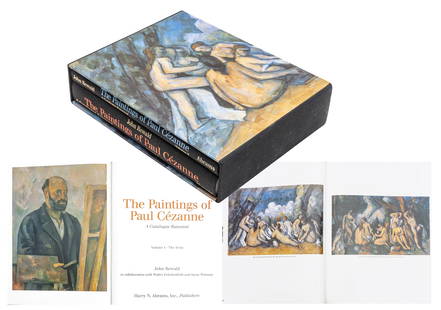 John Rewald (Amercian, 1912-1994) 1996, 'A Catalogue Raisonne: the Paintings of Paul Cézanne': John Rewald (Amercian, 1912-1994) 1996, 'A Catalogue Raisonne: the Paintings of Paul Cézanne' Two volumes in hard slip case. Dimensions: 1 PC x H 12'' W 9.50''