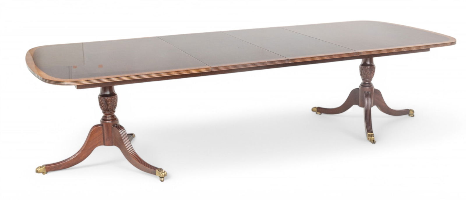 Hickory White Furniture Co. (American) Chippendale Style Mahogany Dining Room Table, with 2 Leaves, (1 of 10)