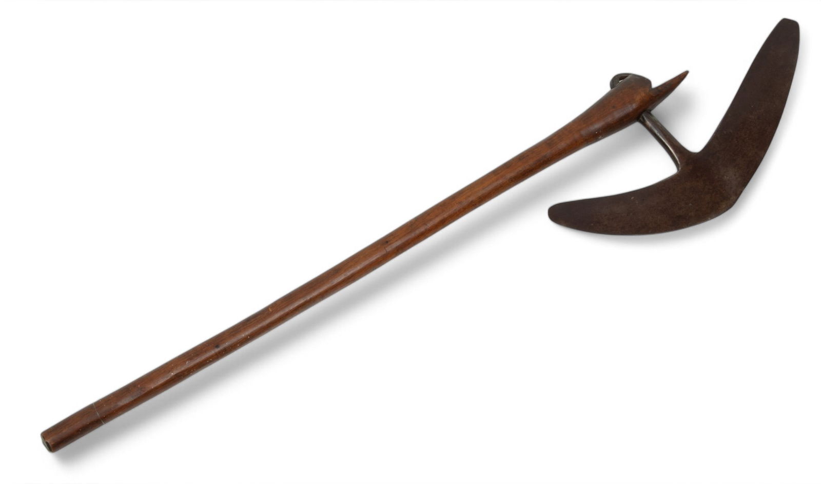 African, Zulu, War Axe, 19th/early 20th C. H 25" W 5.5" (1 of 2)