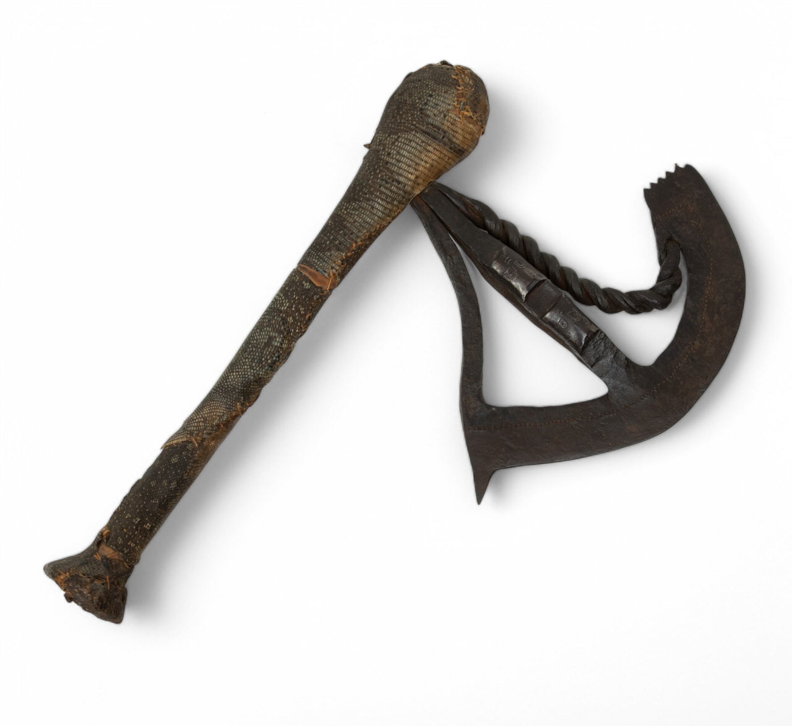 African, Songye, Kilonda Axe, 19th/ Early 20th C. W 9.3" L 14" (1 of 4)