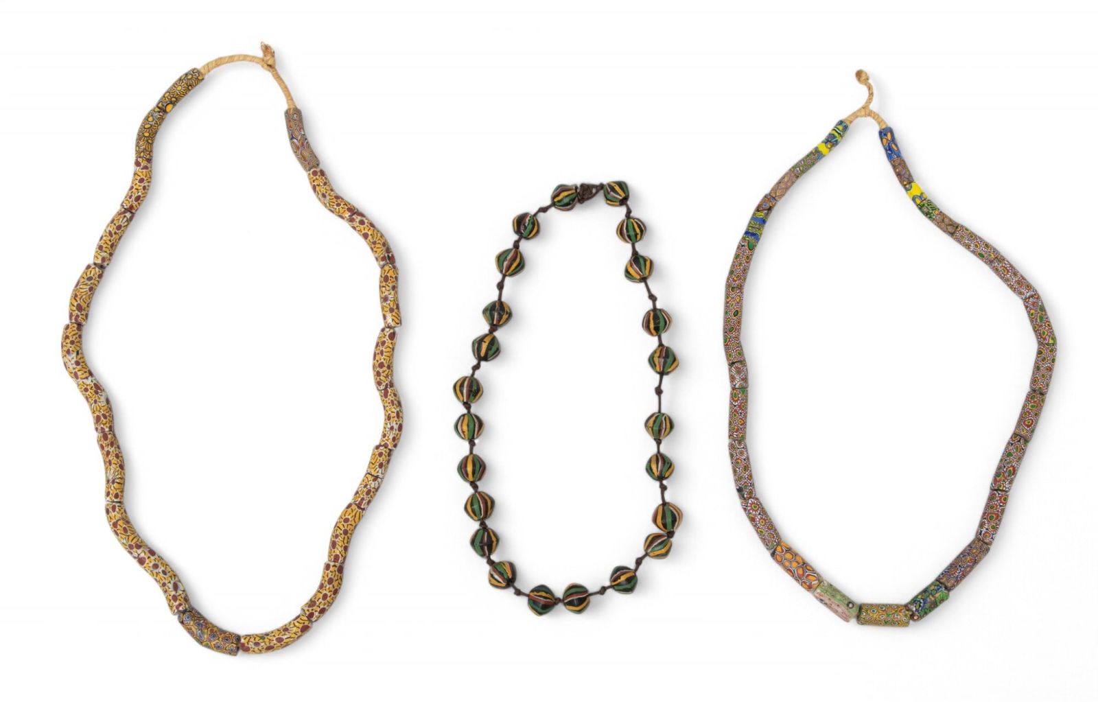 African Venetian Glass Trade Bead Necklaces L 28" 1.00 pc (1 of 7)