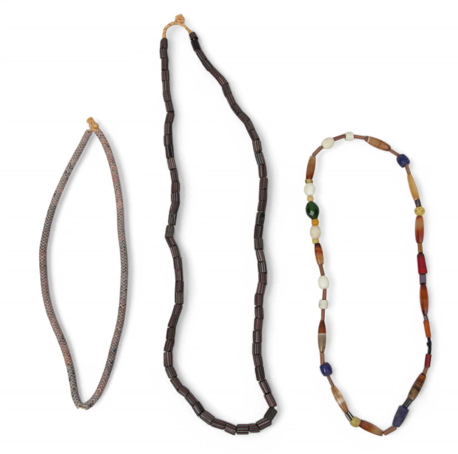 African Trade Bead Necklace Group, Venetian Glass Beads & Czech Beads L 28" 1.00 pc (1 of 7)