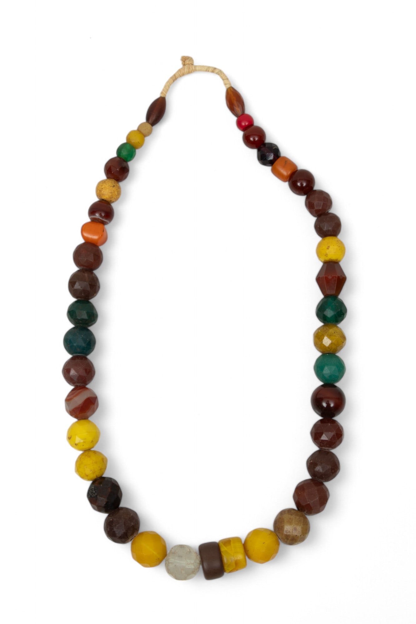 African Glass & Stone Trade Bead Necklace L 40" 1.00 pc (1 of 3)