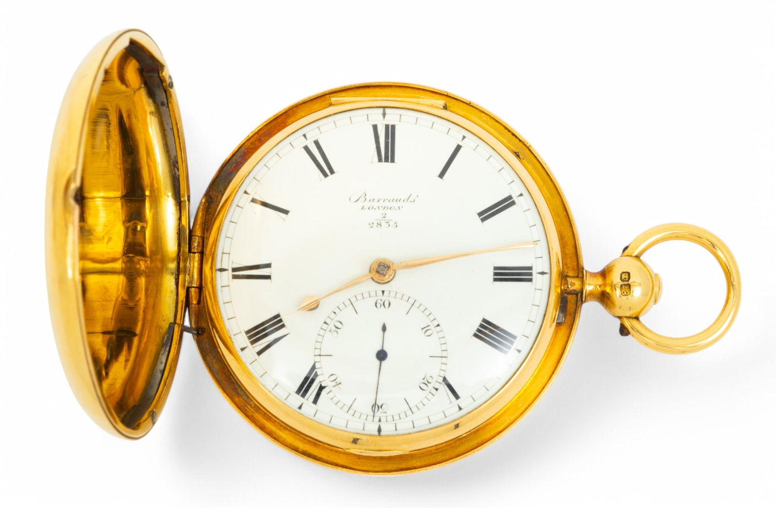 Barraud's (London) 18k Yellow Gold Key-Winding Pocket Watch, Ca. 1830 Dia. 55mm 138g (1 of 6)