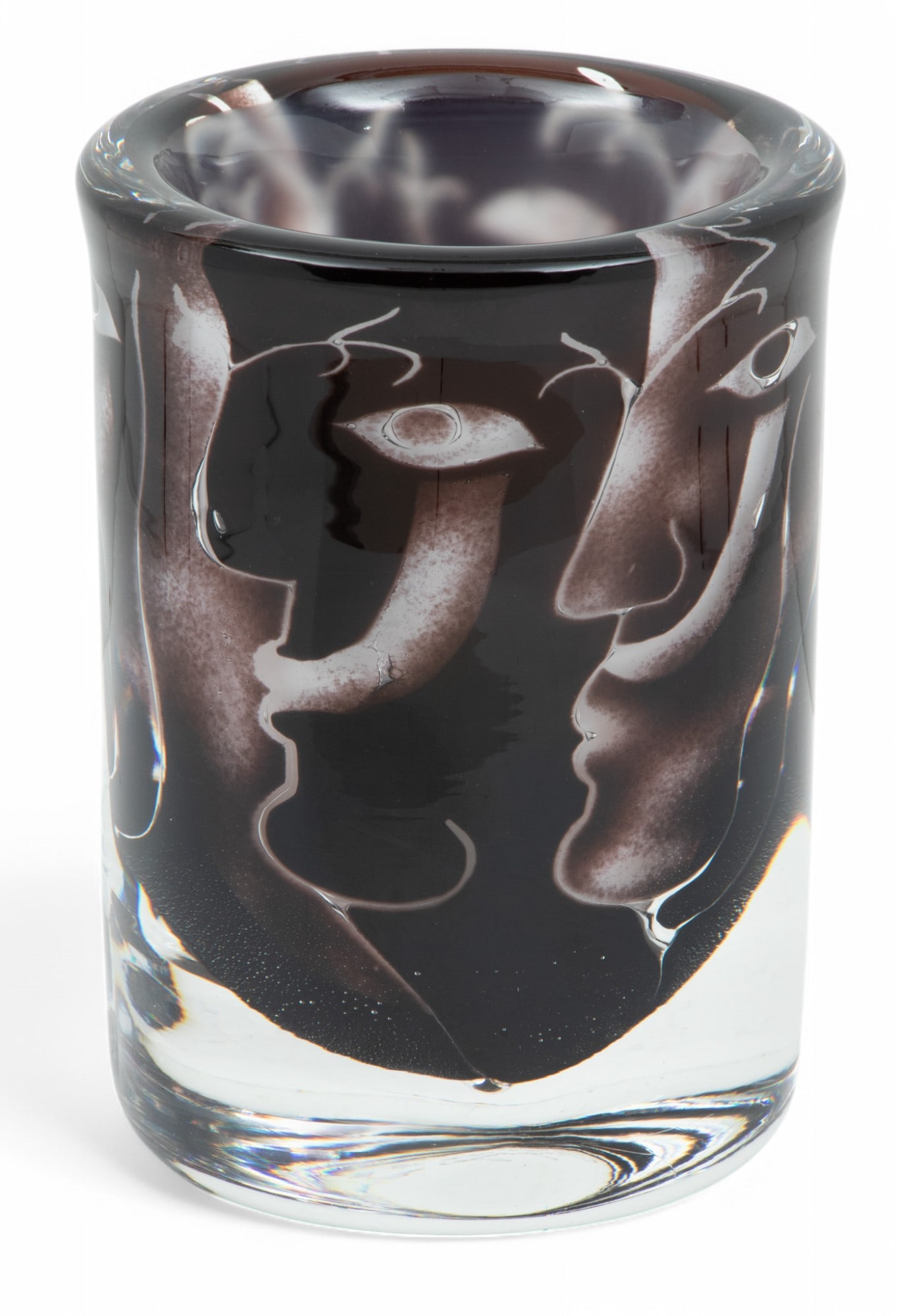 Ingeborg Lundin (Swedish, 1921-1992) for Orrefors (Swedish) 'Ariel' Glass Vase, Ca. 1970 H 7.3" Dia. (1 of 4)