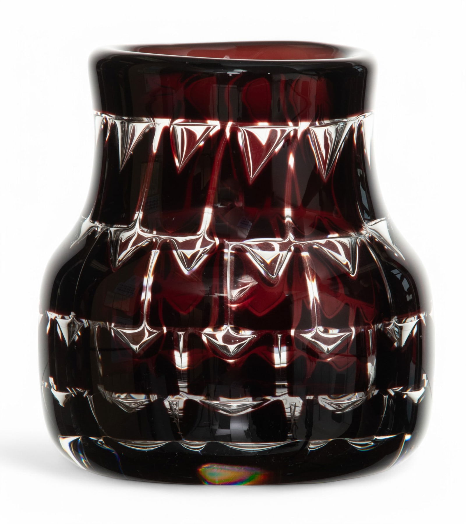 Ingeborg Lundin (Swedish, 1921-1992) for Orrefors (Swedish) 'Ariel' Glass Vase, Ca. 1950 H 6.5" Dia. (1 of 3)