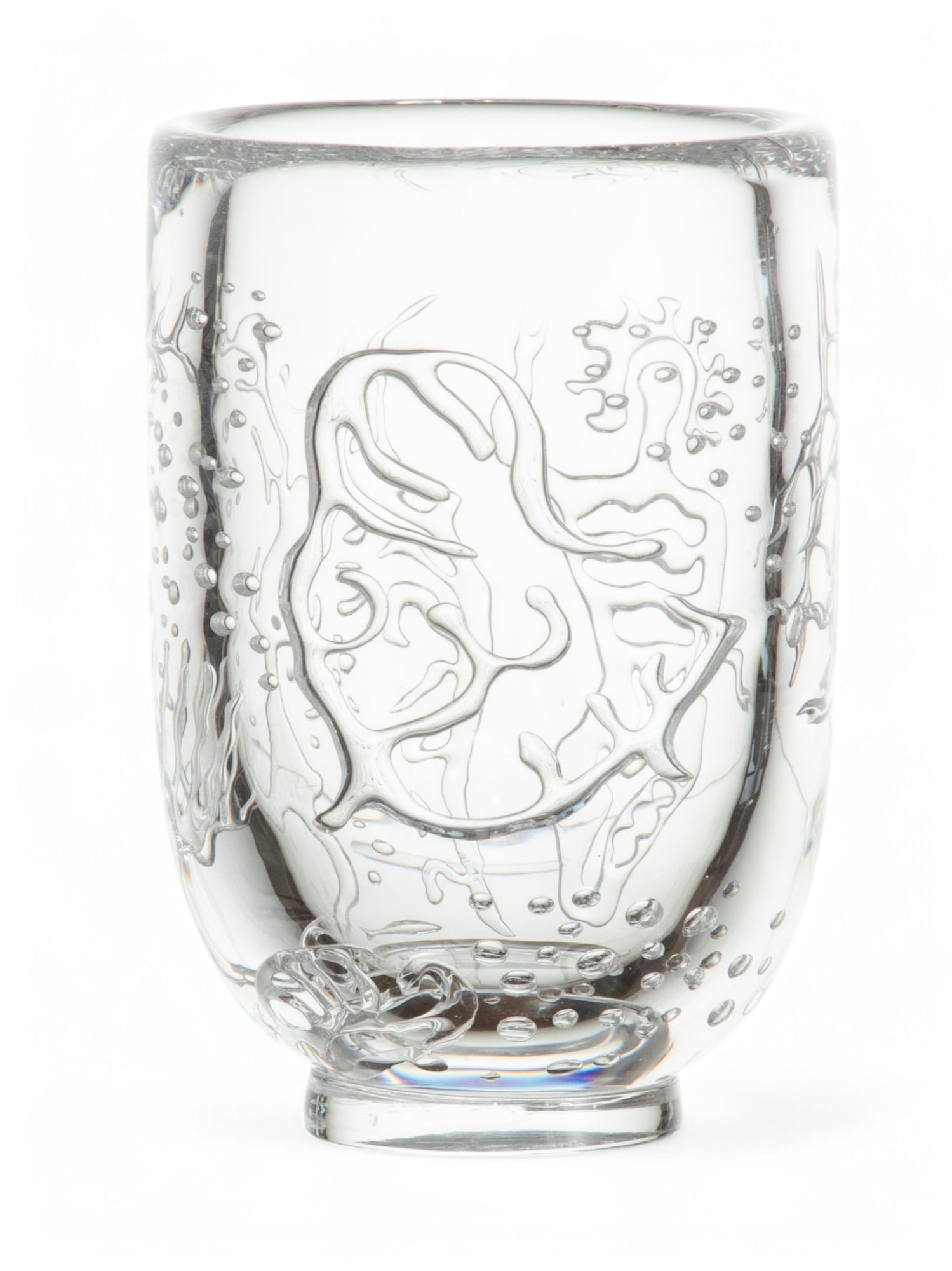 Edvin Öhrström (Swedish, 1906-1994) for Orrefors (Swedish) 'Ariel' Glass Vase, Ca. 1950 H  (1 of 5)