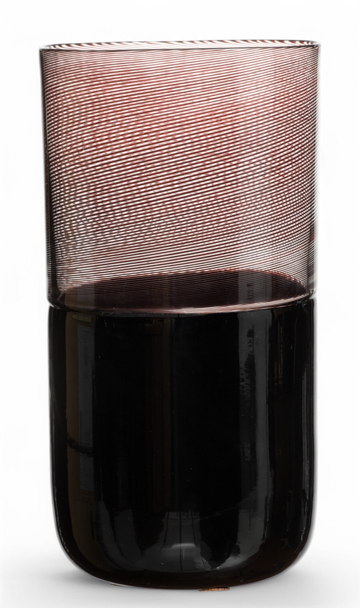 Venini Italia Blown Glass Vase H 9.7" L 5.2" (1 of 4)