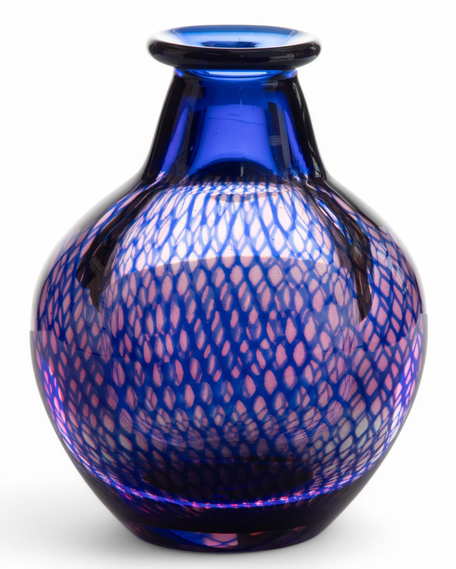 Sven Palmquist (Swedish, 1906-84) Orrefors Vase, Graal Kraka Technique H 6.5" W 4.5" (1 of 5)